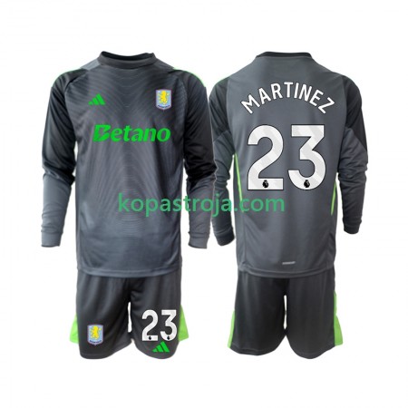 Billiga Fotbollströjor Aston Villa Emiliano Martinez 23 Målvakt Barn Hemma tröja 2025/26 Långärmad